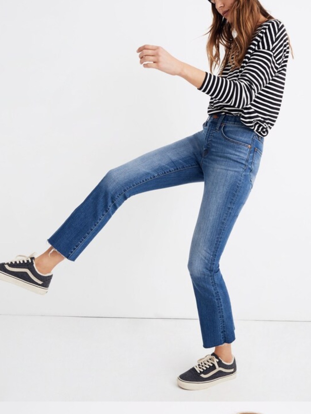 Madewell Women's Cali Demi- Boot Jeans Back -Seam Edition Size 28